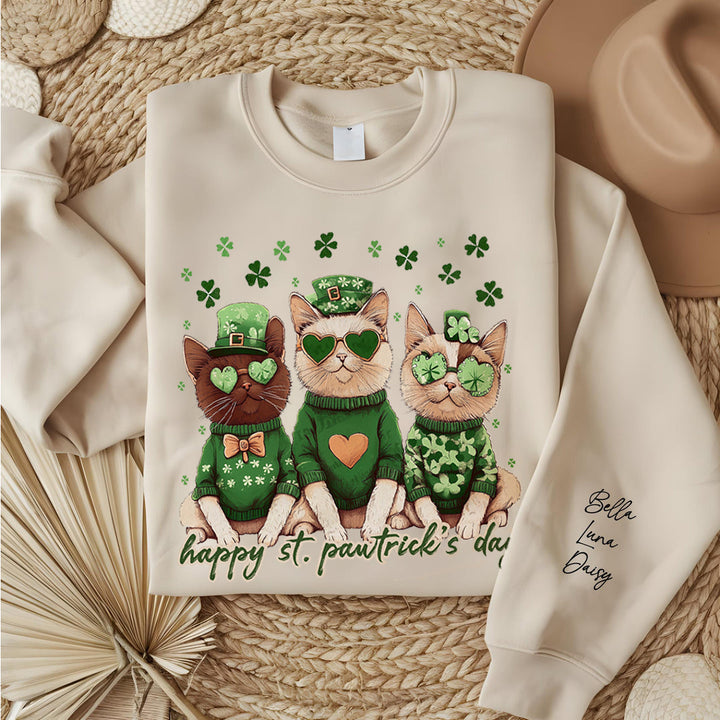 Custom St Pawtrick's Cats sweatshirt