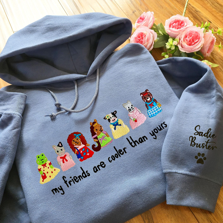 custom my friends are cooler than yours hoodie