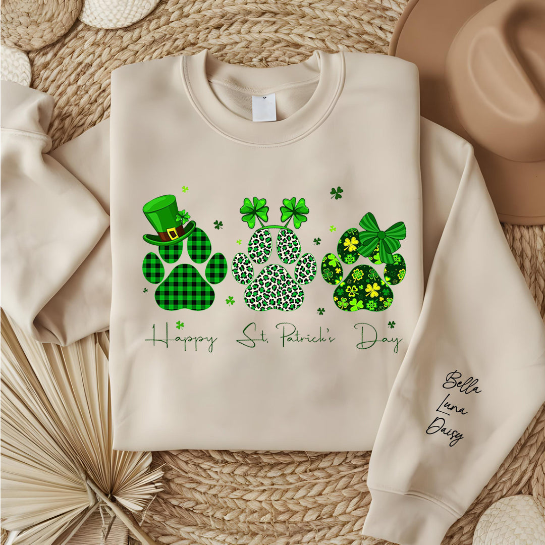 Happy St. Pawtrick's Day Dog Paw Shirt,St Patrick's Day Paws Shirt