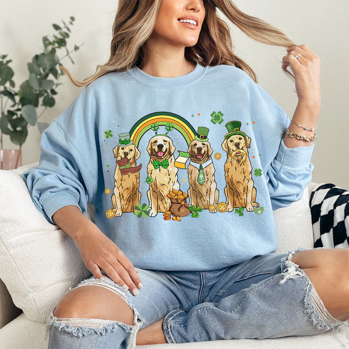 Golden Retriever St Patricks Day Sweatshirt