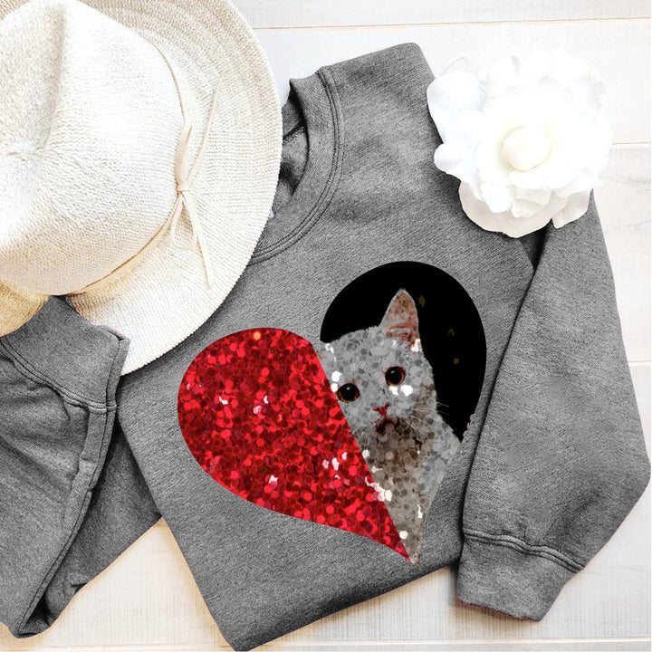 Personalized love sequined pet hoodie