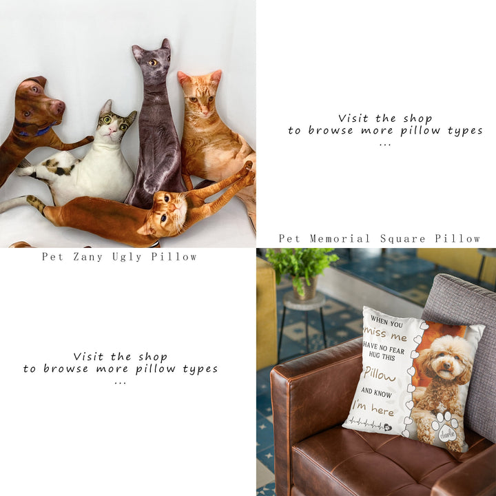 Personalized pet cushions, custom 3d pet cushions, ugly pet cushions
