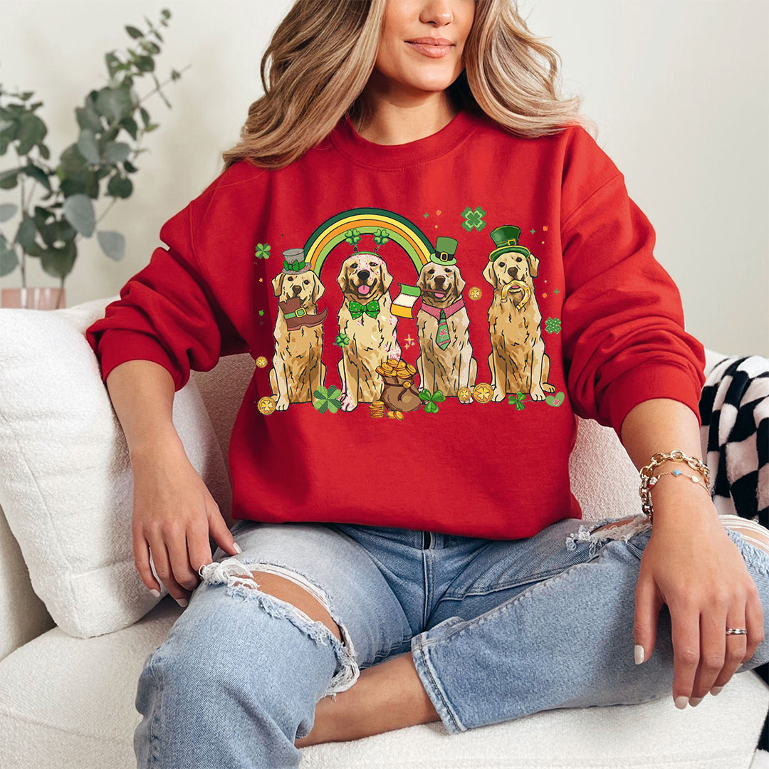 Golden Retriever St Patricks Day Sweatshirt