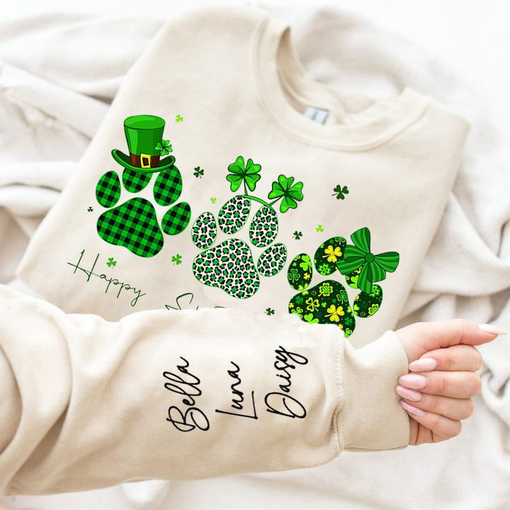 Happy St. Pawtrick's Day Dog Paw Shirt,St Patrick's Day Paws Shirt