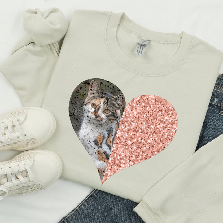 Personalized love sequined pet hoodie