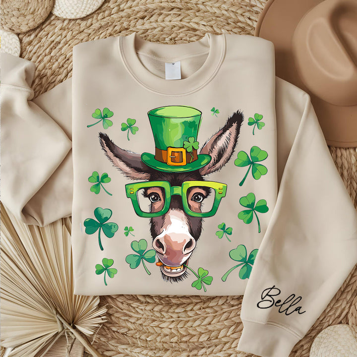 St Patricks Day Donkey sweatshirt