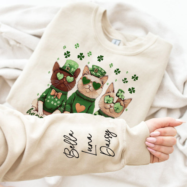 Custom St Pawtrick's Cats sweatshirt