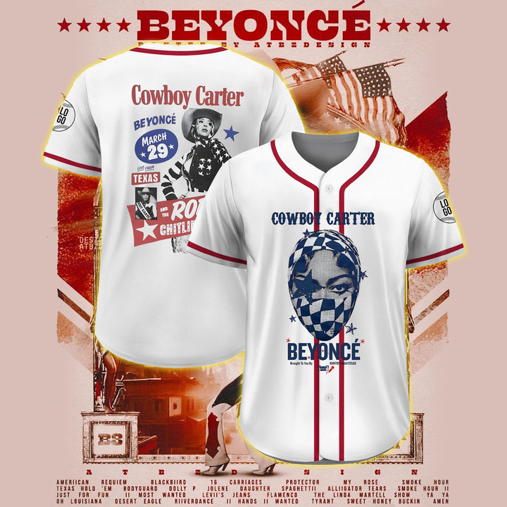 Cowboy Carter Beyoncé Jersey, Beyhive Music Tee
