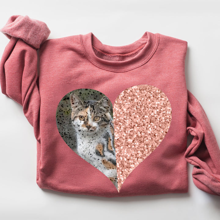 Personalized love sequined pet hoodie