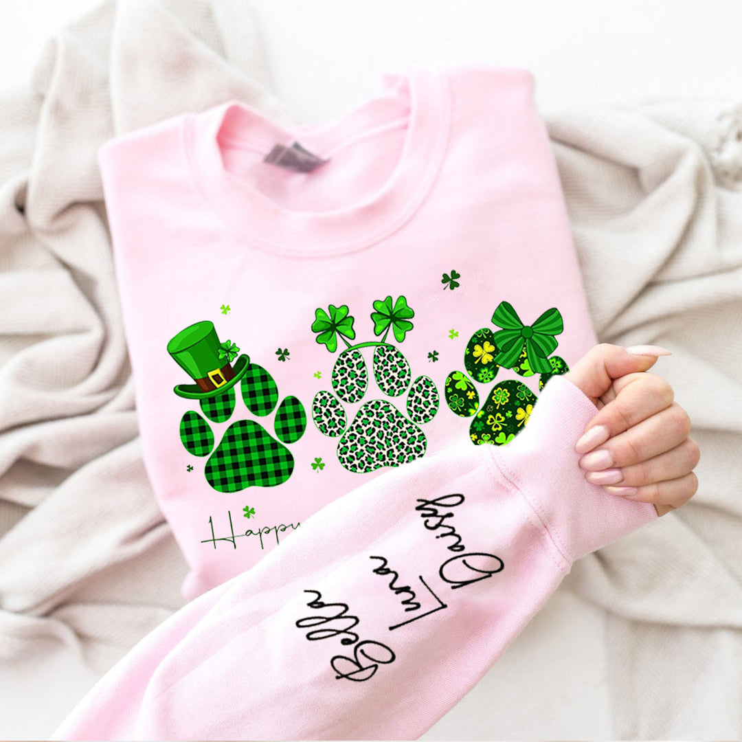 Happy St. Pawtrick's Day Dog Paw Shirt,St Patrick's Day Paws Shirt