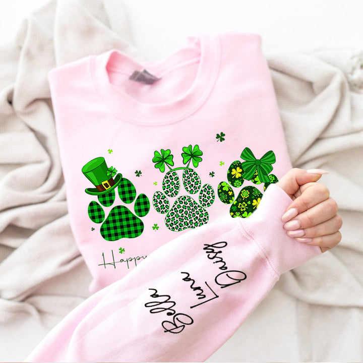 Happy St. Pawtrick's Day Dog Paw Shirt,St Patrick's Day Paws Shirt