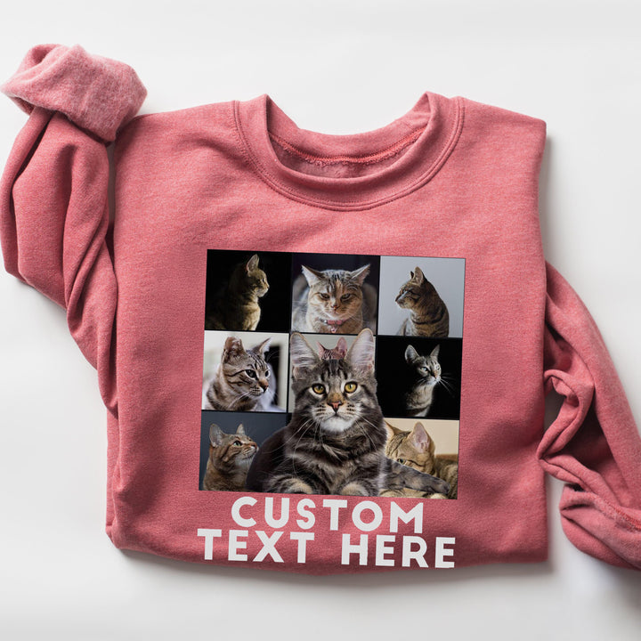 Custom Cat Photo Hoodie For Fur Parents Birthday Sweatshirt