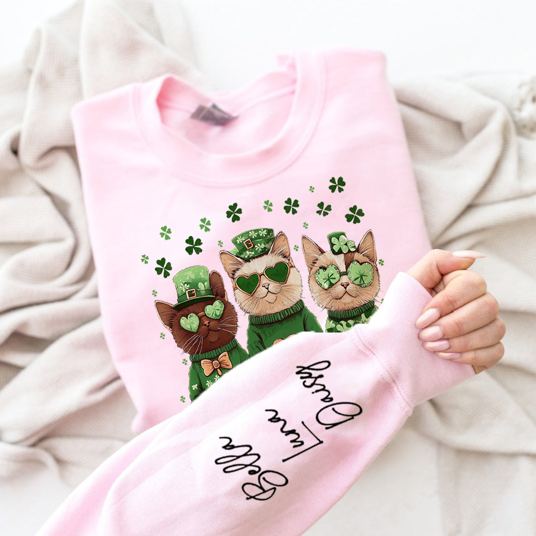 Custom St Pawtrick's Cats sweatshirt