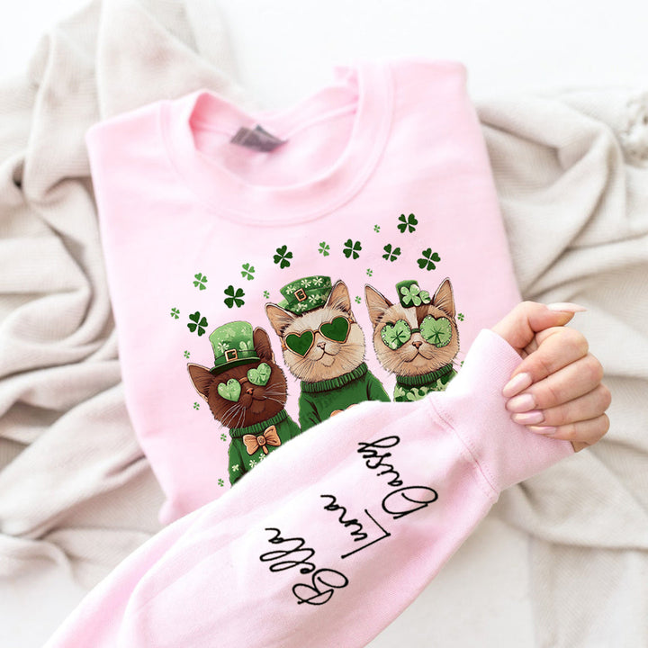 Custom St Pawtrick's Cats sweatshirt