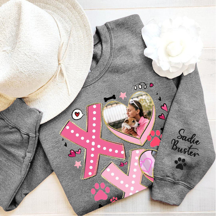 Glitter XOXO Dog Mom Valentine T-Shirt