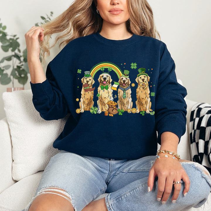 Golden Retriever St Patricks Day Sweatshirt