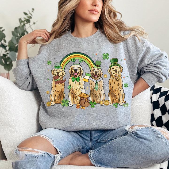 Golden Retriever St Patricks Day Sweatshirt