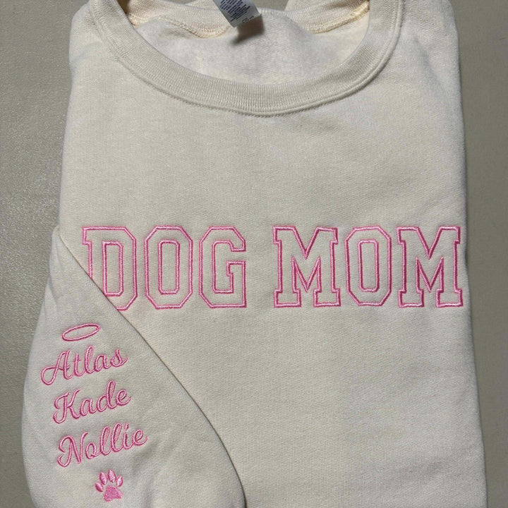 Dog Mom Pullover, dog mom gift crewneck sweatshirt