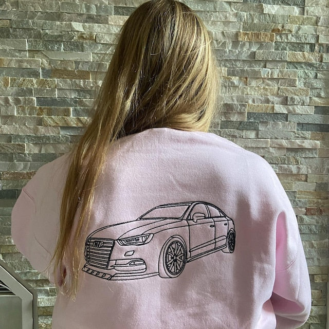 Custom Embroidered Car Sweatshirt, Hoodie, T-shirt