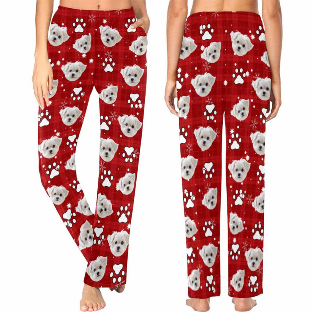 Personalized Photo & Name Pajamas,Custom Pajama Pants Men Women