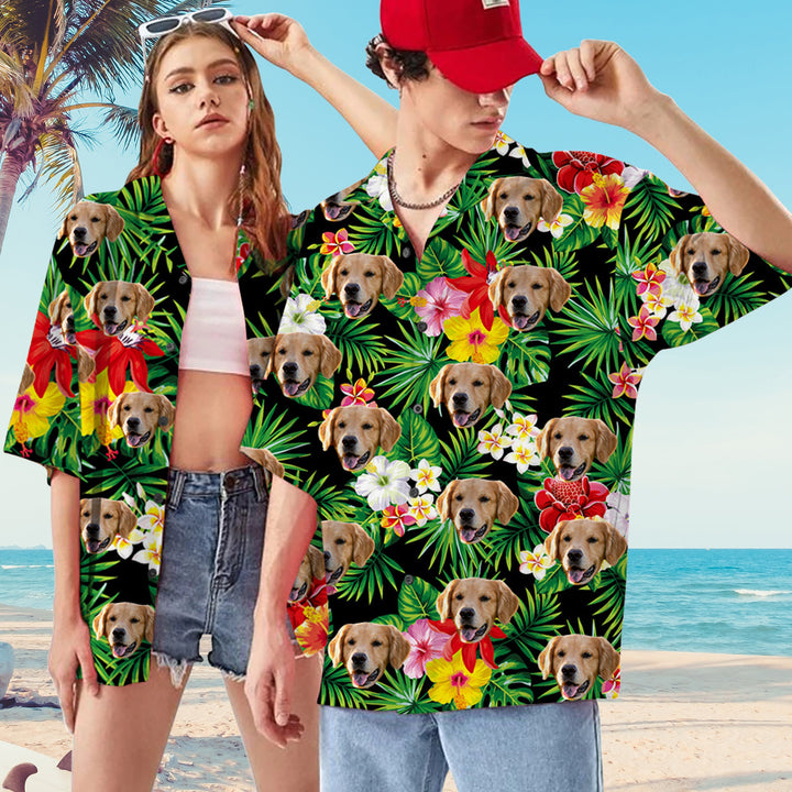 Personalized Pet Beach Shirt for Man Women  Dog Hawaiian Shirt
