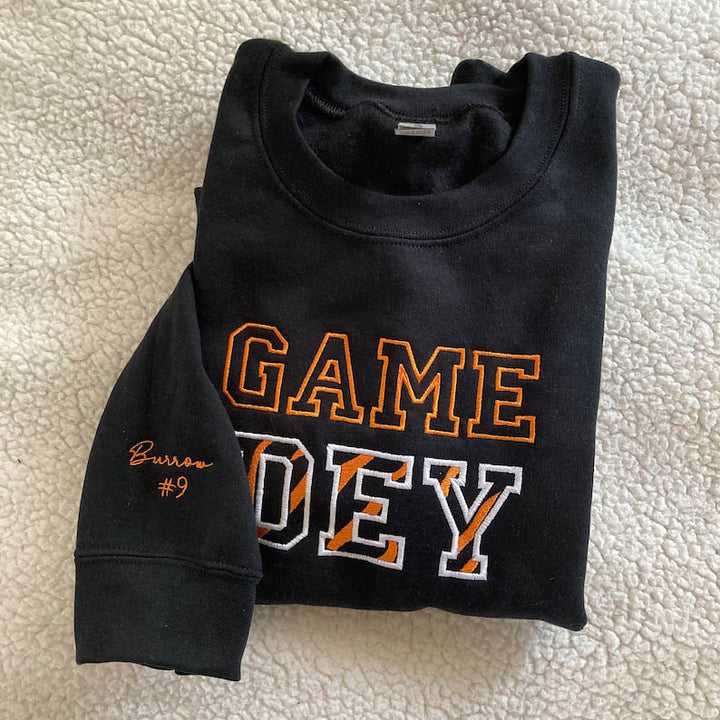 Cincinnati Bengals embroidered Sweater Unisex Gifts bengals who dey Burrow Number 9 nine gifts trendy cozy sweatshirt crewneck Super bowl