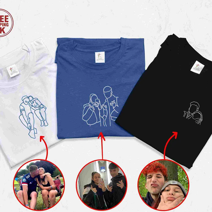 Custom Embroidered Sweatshirts, Hoodies & T-Shirts - Best Gifts For Couple Lover
