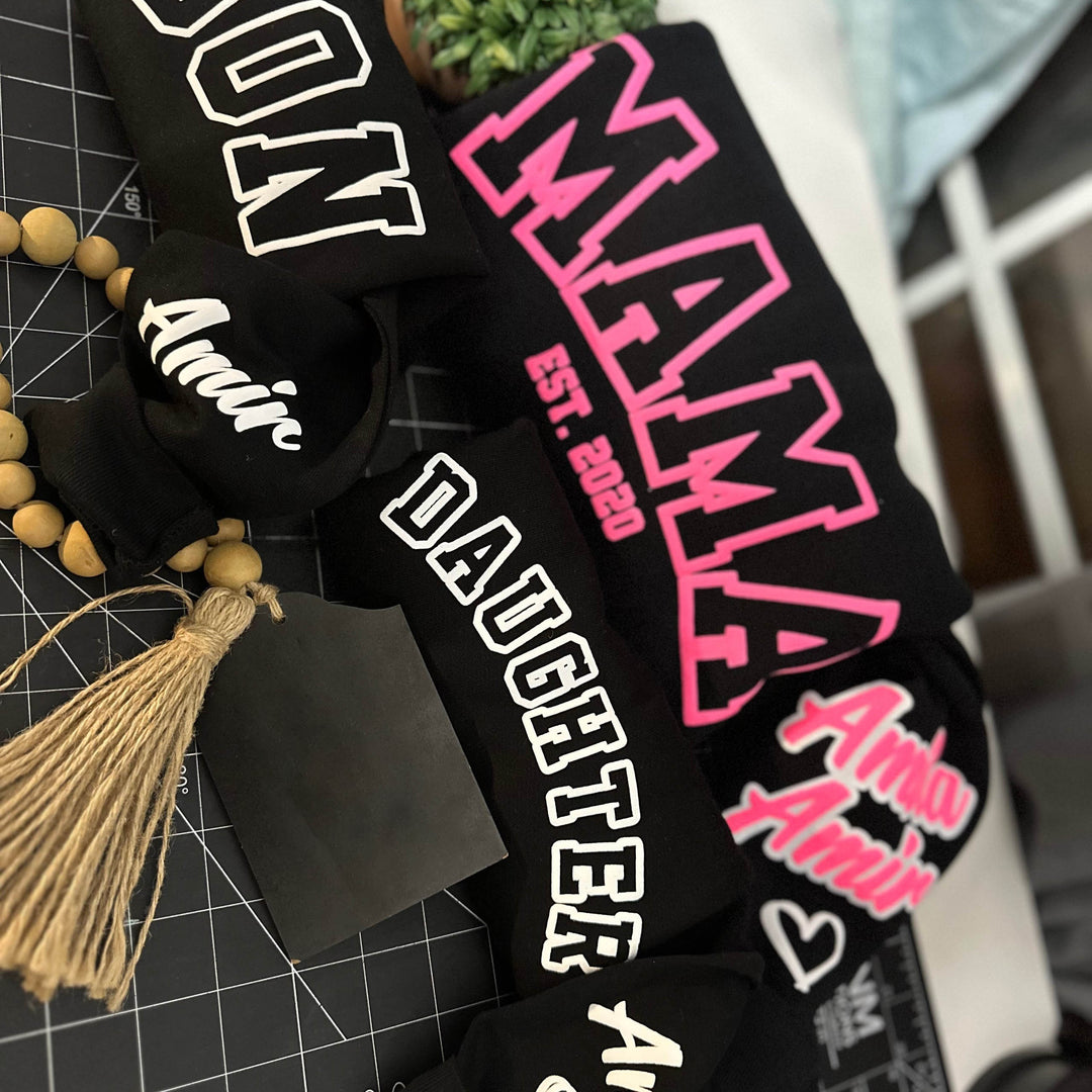 Custom puff craft hoodie