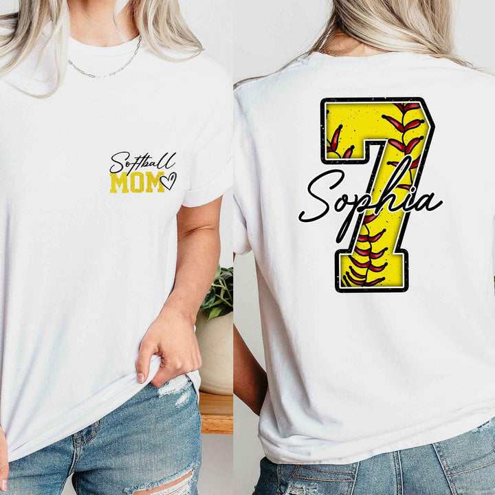 Personalized Softball Mom Sweatshirt