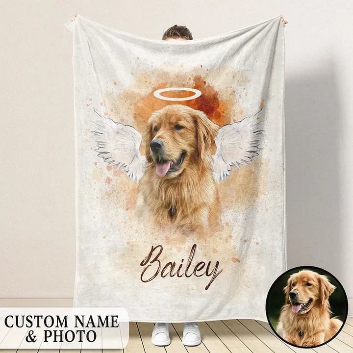 Personalized Pet Memorial Photo Blanket
