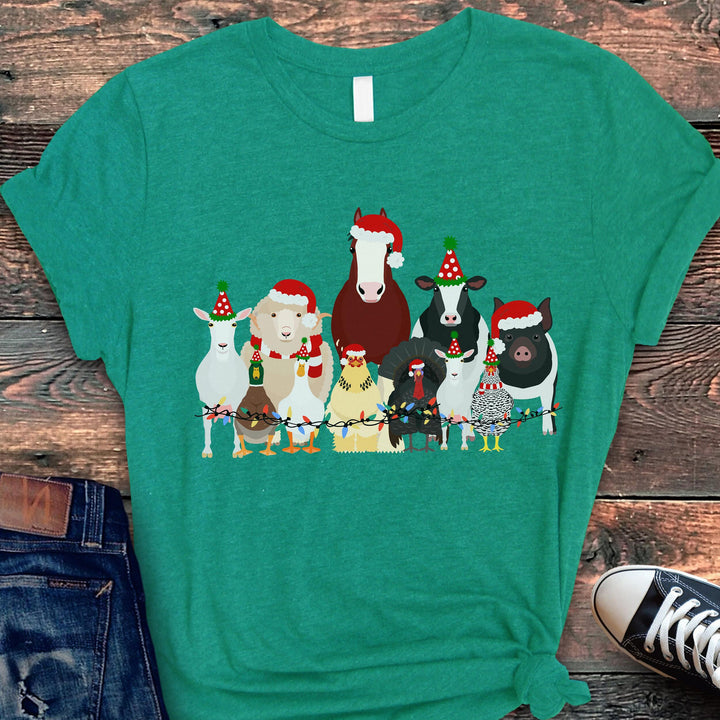 Christmas Harvest print hoodie