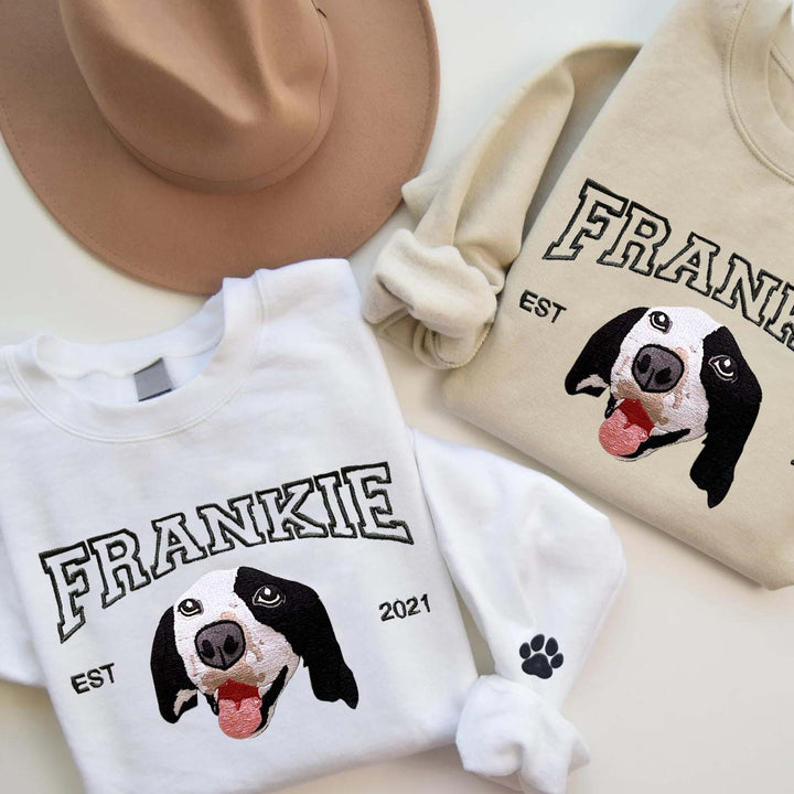 Custom cat hoodie embroidered cat name, cat lover gift