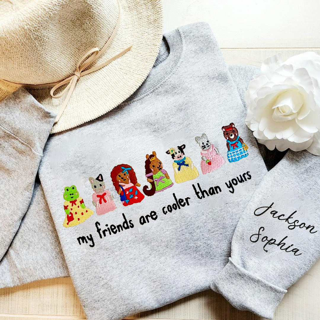 custom my friends are cooler than yours hoodie