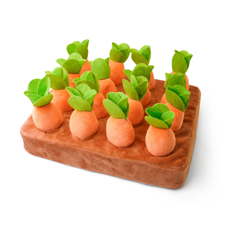 Pet puzzle pull radish sound bite resistant grinding teeth self high and boring smell pad pet toy