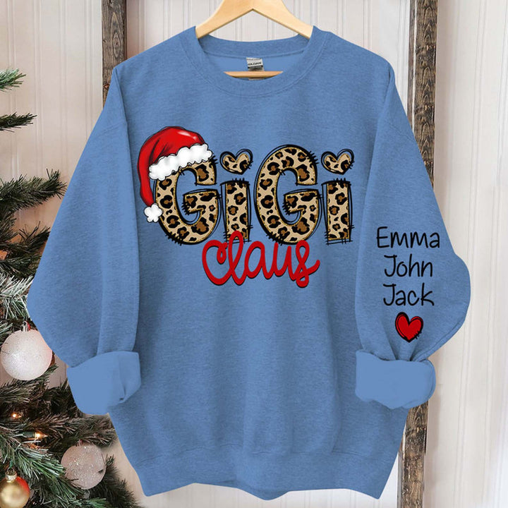 Custom Gigi Christmas Grandma Claus Sweatshirt