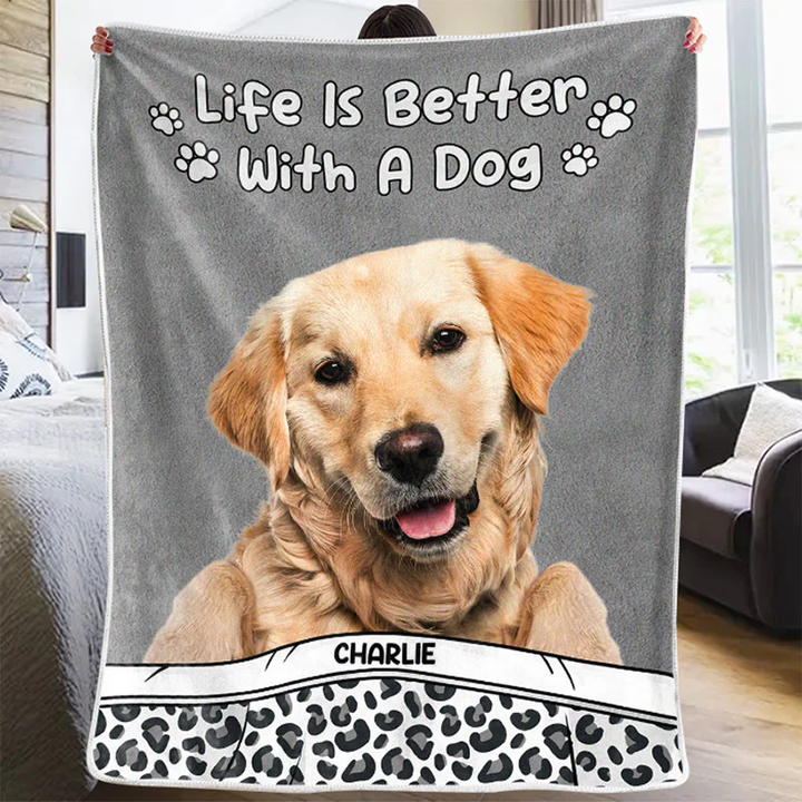 Dog & Cat Personalized Custom Baby Blanket