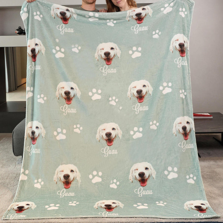 Personalized dog blanket with name
