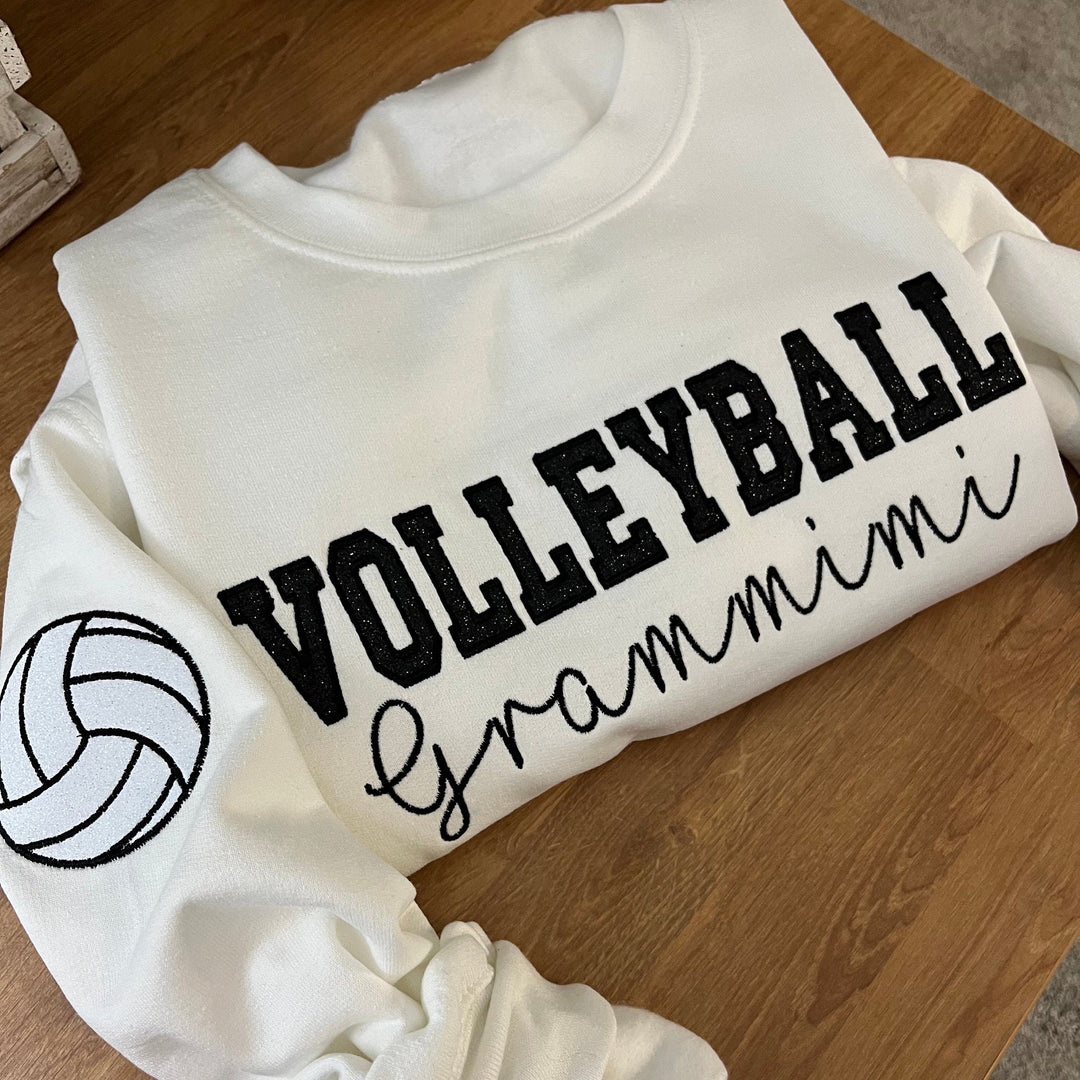 Personalized Embroidered Volleyball Mom Sweatshirt