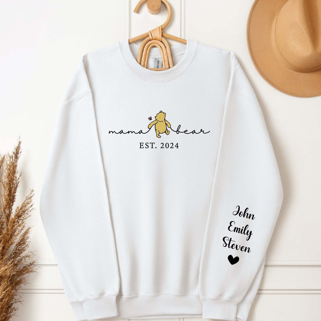 Custom Mama Bear Est Year Sweatshirt