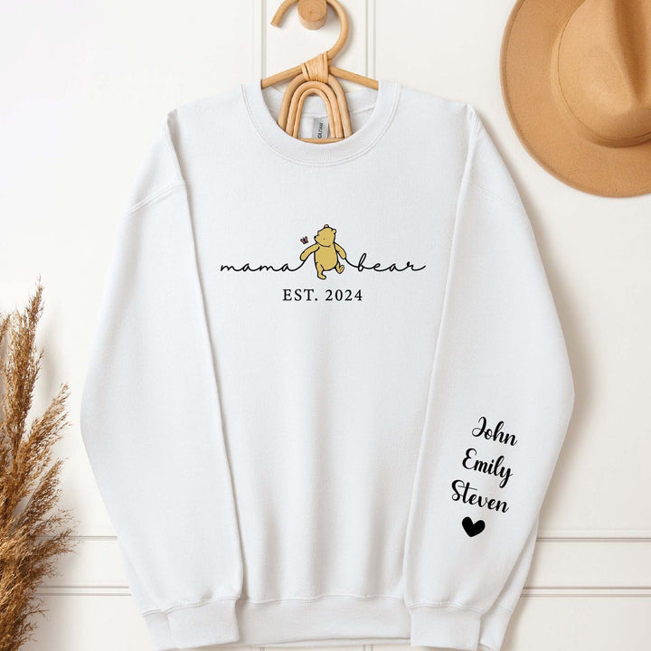 Custom Mama Bear Est Year Sweatshirt