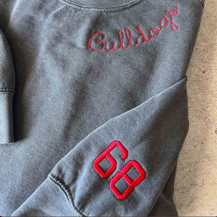 Custom Embroidered Comfort Colors - Football Fan Pullover