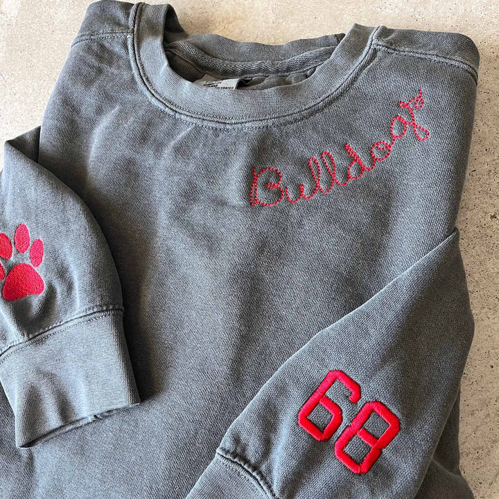 Custom Embroidered Comfort Colors - Football Fan Pullover