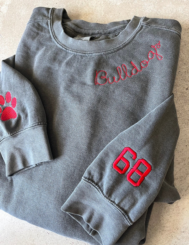 Custom Embroidered Comfort Colors - Football Fan Pullover