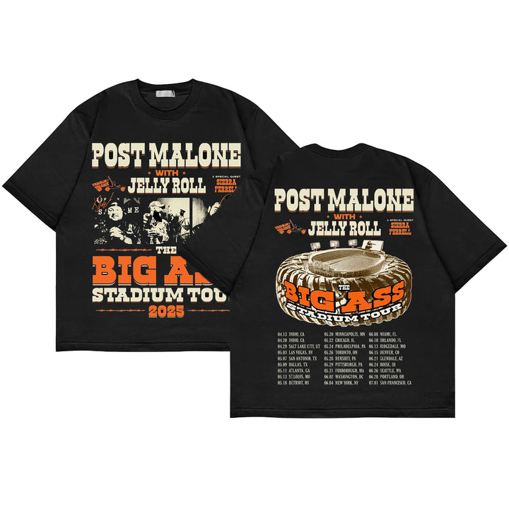 Post Malone Tour Shirt, Big Ass Stadium Tour shirt