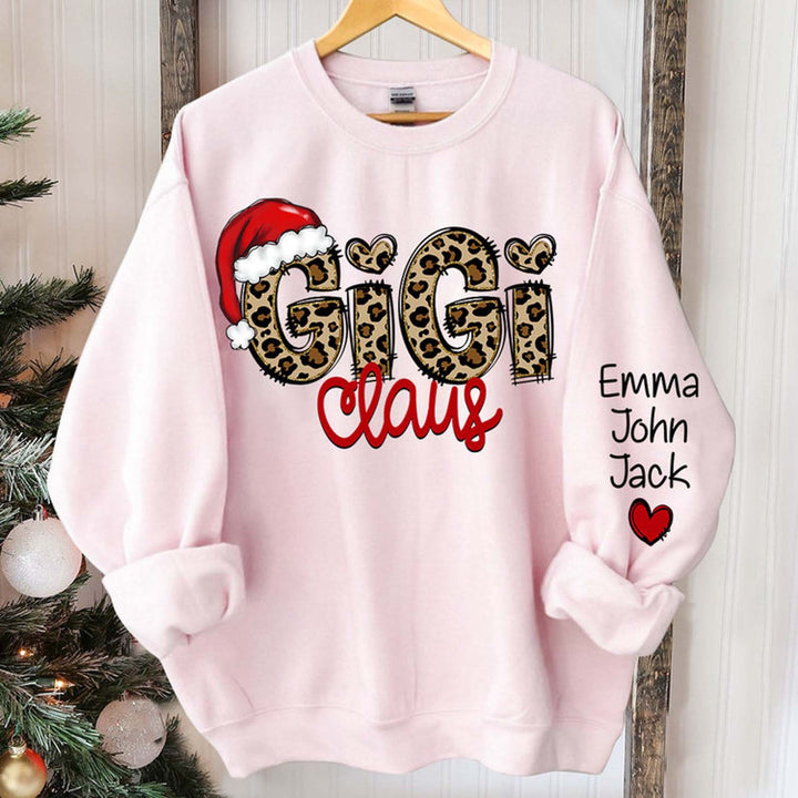 Custom Gigi Christmas Grandma Claus Sweatshirt