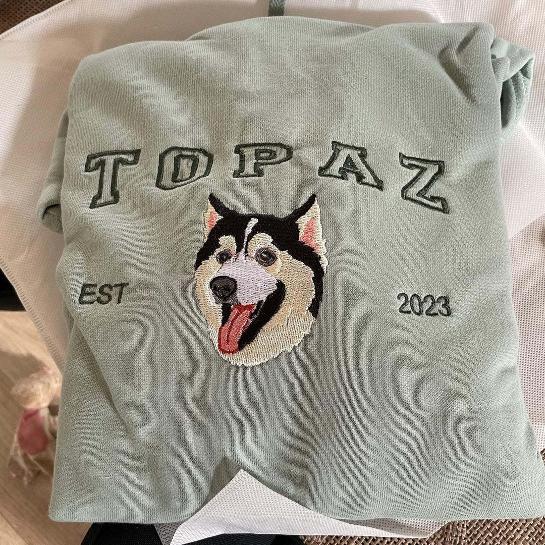 Custom cat hoodie embroidered cat name, cat lover gift