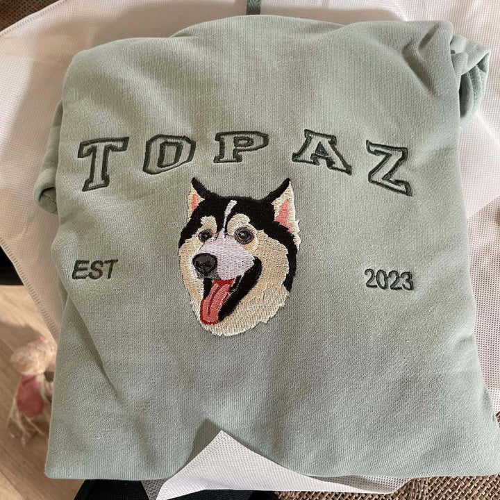 Custom cat hoodie embroidered cat name, cat lover gift