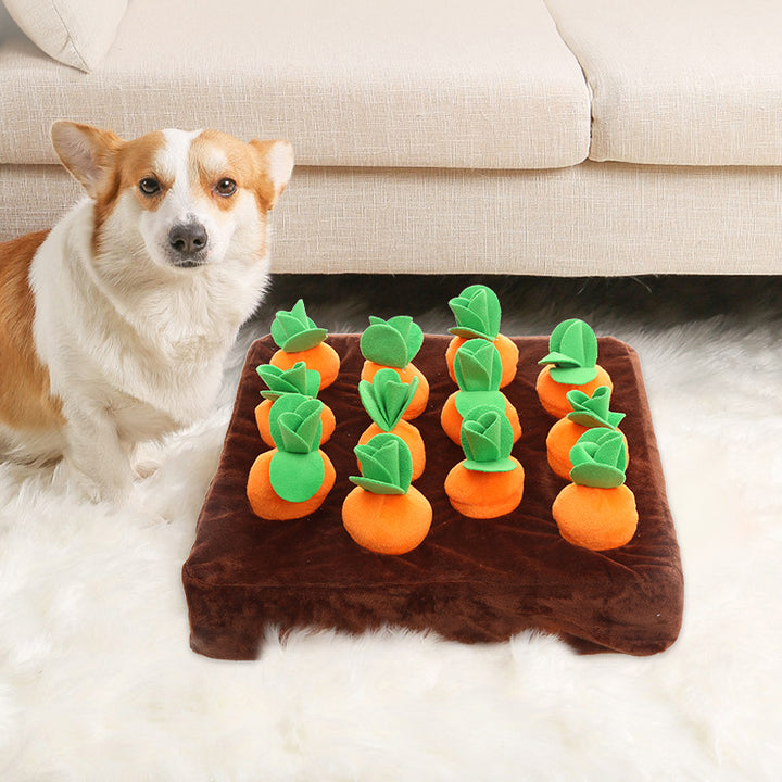 Pet puzzle pull radish sound bite resistant grinding teeth self high and boring smell pad pet toy