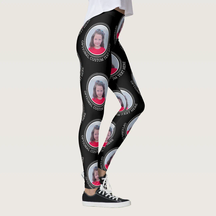 Create a Custom Photo Collage with 1 Photo Leggings
