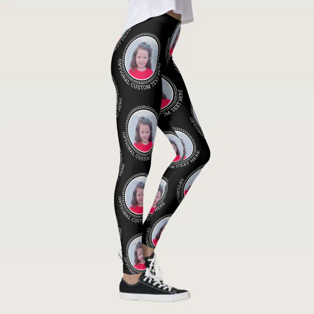 Create a Custom Photo Collage with 1 Photo Leggings